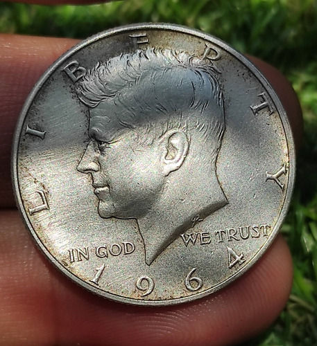 Medio Dólar 1964 Eeuu Kennedy Moneda De Plata 