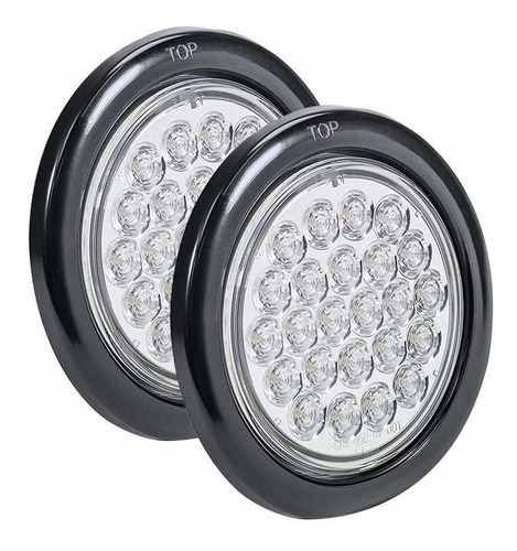 Luz Led Trasera Para Remolque 4  Color Blanco Aprobado Dot