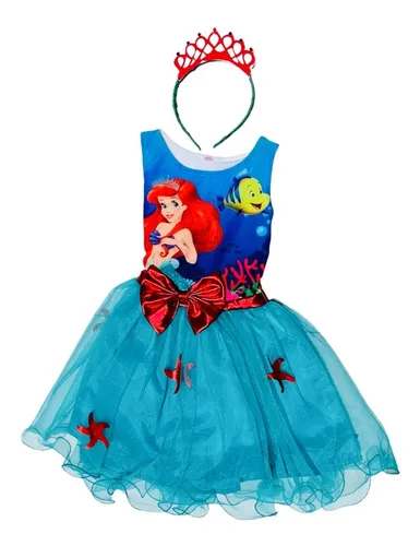 Vestido de la sirenita mercado libre hotsell