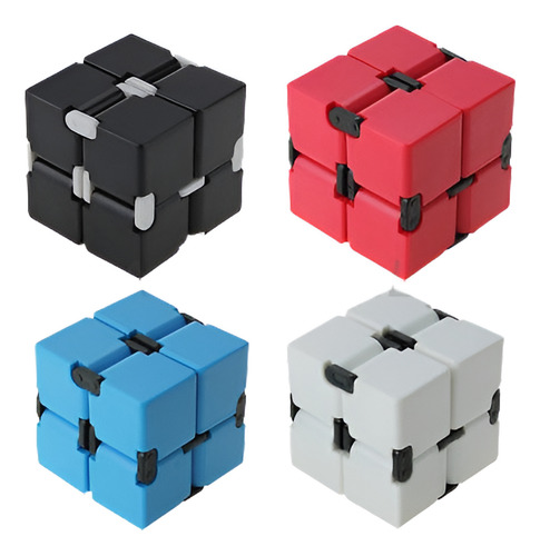 Conjunto De 4 Infinity Cubo Fidget Cubo Mágico Cerebro Tease