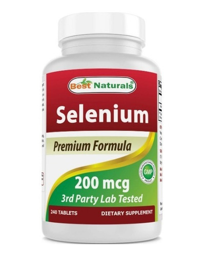 Imagen 1 de 2 de Selenio Best Naturals 200mcg