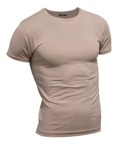 Imagen 1 de 5 de Remera Premium Hombre ALG. Elastizada Entallada / Slim Fit