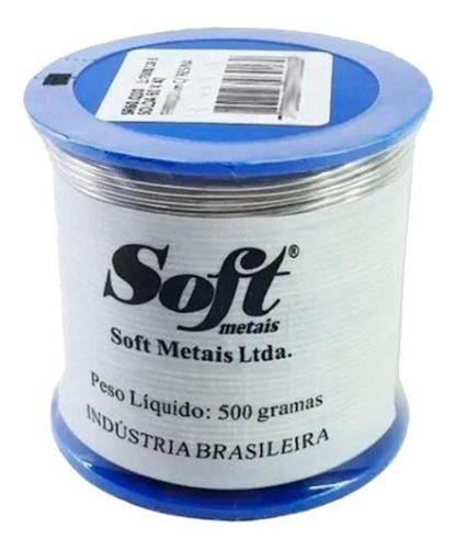 Imagem 3 de 4 de Solda Fio Estanho Com Fluxo Eletrônica 60x40 1mm Rolo 500g