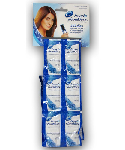 Pack 576 Shampoo Sachet H&s Limpieza Renovadora 10ml