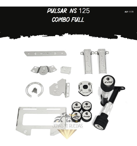 Kit Combo Full Partes Lujo Moto Pulsar Ns 125