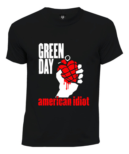 Camiseta Rock Neo Punk American Idiot Green Day