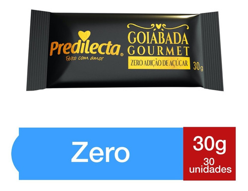 Goiabada Zero Açúcar Snack 30x30g Predilecta