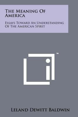 Libro The Meaning Of America: Essays Toward An Understand...