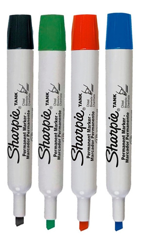 Marcador Permanente Sharpie Tank X 4