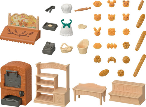 Calico Critters Bakery Shop Juego De Muebles Y Accesorios