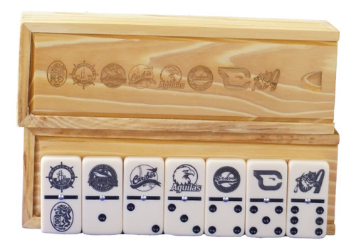 Juego Domino Jumbo Piedra Grande Grueso Equipo De Beisbol