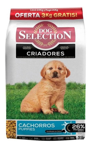 Alimento Dog Selection Criadores Cachorro X 21+3 Kg