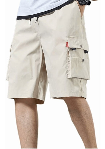 Bermudas Para Hombre Con Pantalones Cortos De Bolsillo Múlti