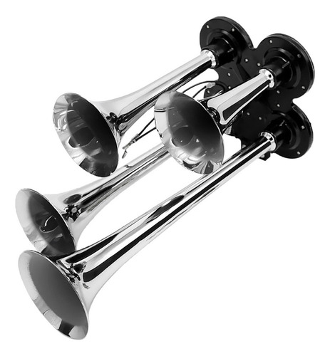 . Compresor De Aire Dc 12v/24v Loud 150db 4 Trompetas Tren