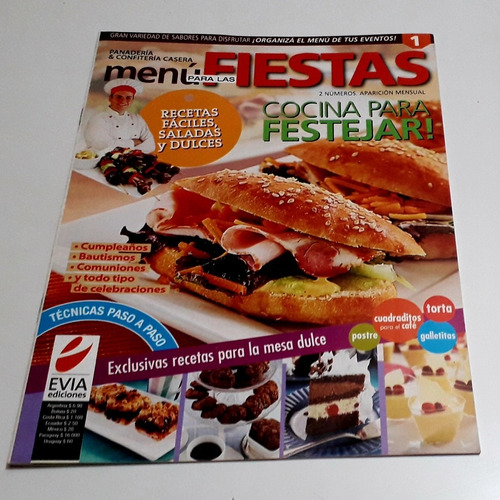 Revista Fiestas Menú Cocina Para Festejar Evia Número 1