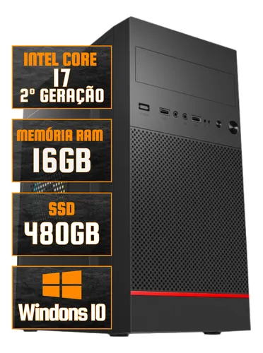 comprar Pc Computador Cpu Intel Core I7 Ssd 480gb 16gb Memória Ram