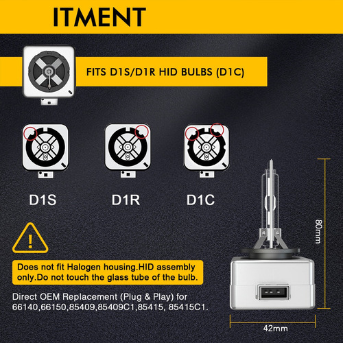 D Kits De Faros D1s 6000k Hid De Luz Alta Y Baja 360°