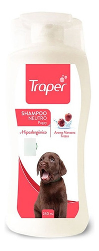 Shampoo Hipoalergénico Neutro Puppy Traper 260 Ml
