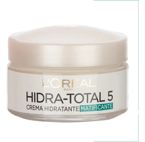 Crema L'oréal Paris Hydra-total 5 Matificante Antishine 50ml Grasa/mixta Día