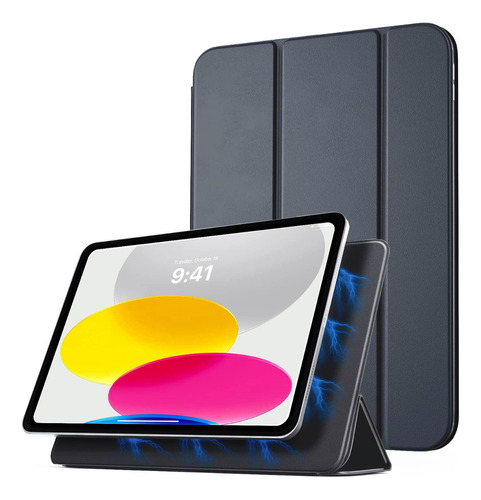 Smart Folio Para iPad 10ma Gen 10.9 2022 Case Magnético Gray