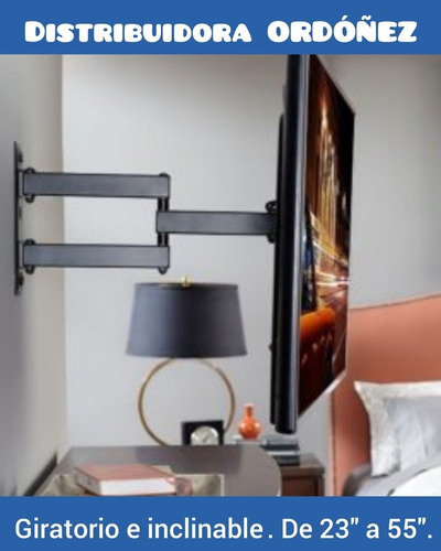 Soportes Tv Pared Giratorio Brazo Extensible 32 A 65 Pulgdas