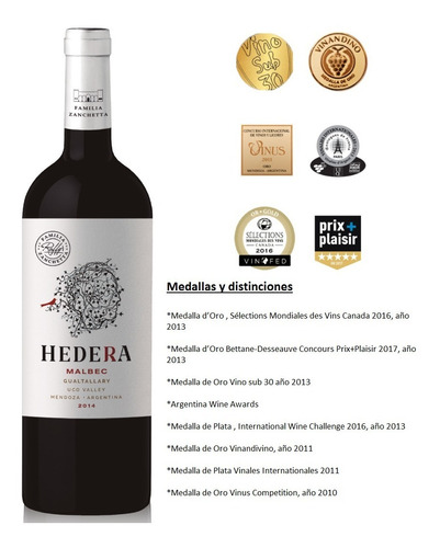 Vino Hedera Malbec 750ml