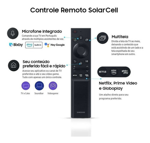 Imagem 6 de 6 de Samsung Smart Tv 50 Qled 4k 50q80a Modo Game Processador Ia