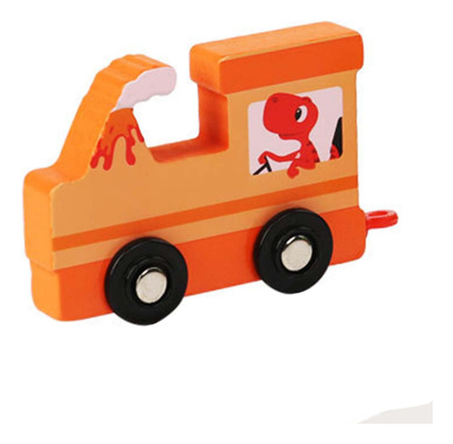 Juego De Tren De Madera Accesorios De Pista De Dinosaurio