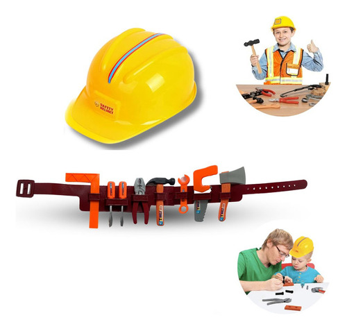 Juguete De Construcción Con Casco Set Para Niños