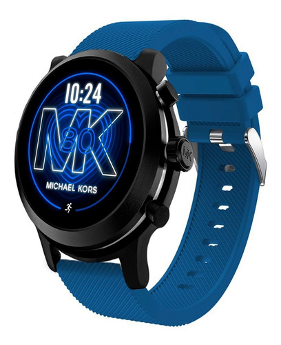 Correa Deportiva De Lujo Para Michael Kors Mk Go Azul Oscuro