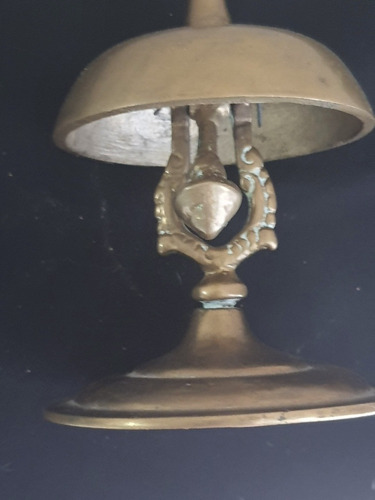 Imagen 5 de 6 de Campana Timbre Para Recepción De Colección En Bronce Remato