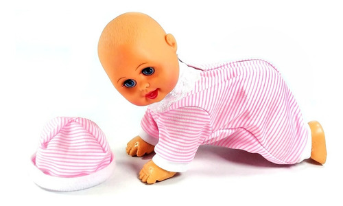 Muñeca Juguete Niñas Gatea Con Música Se Ríe Ropa Extraíble
