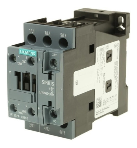 Contactor 12amp 5.5kw 1na+1nc 24vdc Siemens 3rt2024-1bb40