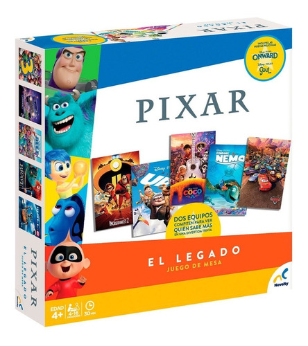 Juego El Legado De Pixar Marca Novelty