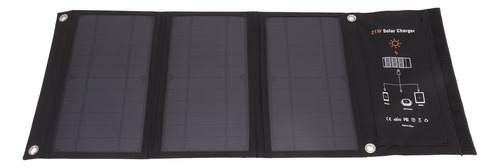 Cargador Solar Portátil Para Teléfono, Panel Plegable De 21