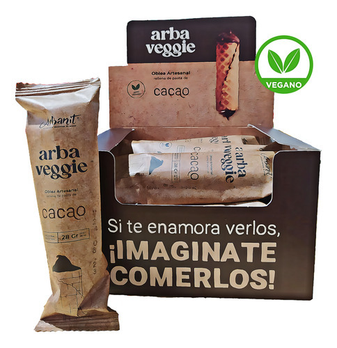 Arbanit Veganos Cacao cubanitos caja de 12 unidades