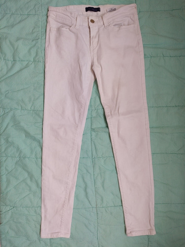Jeans Blanco De Niñas Marca Levis Usado Talla 9 ( M )
