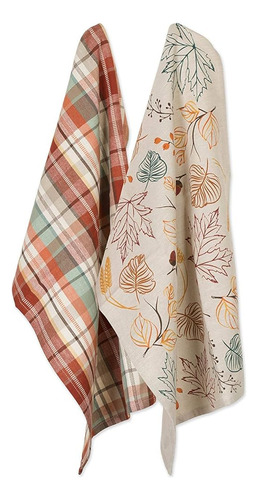 Dii Fall Basics Kitchen Dishtowel Collection Printed & Plaid