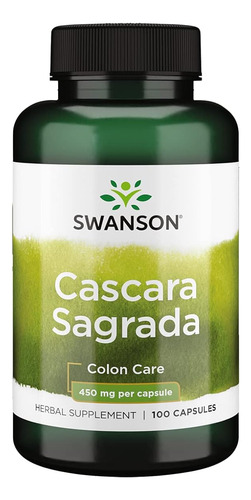 Cascara Sagrada 450 Mg 100 Capsulas Swanson