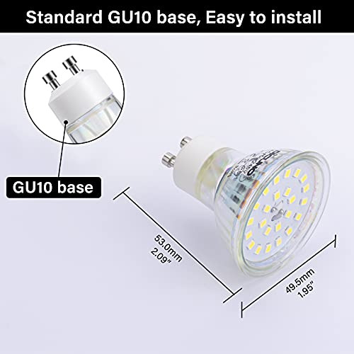 Bombillas Led Gu10 Dicuno, 6w Reemplazo Halógeno 60w, Luz