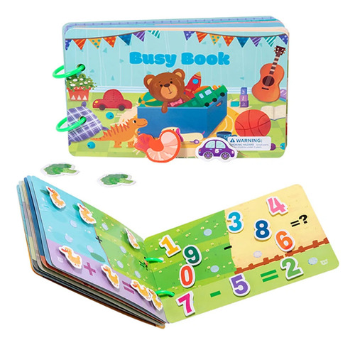 Libro Montessori Quiet Book Busy Book Paste Book.