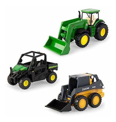 Ertl 1:64 Escala Tractor, Gator Y Skid Steer Toys (paquete D