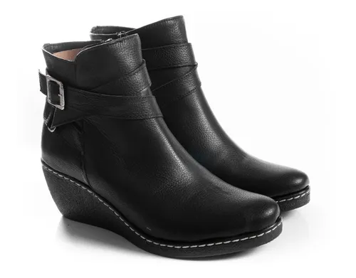 Botas Botitas Botinetas Mujer Cuero Chino