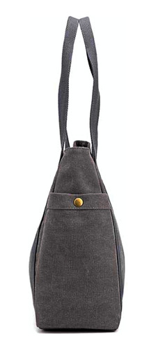 Bolsa Feminina De Ombro Em Lona De Algodão