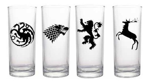 Set De Vasos Altos Game Of Thrones Stark Targaryen Lannister