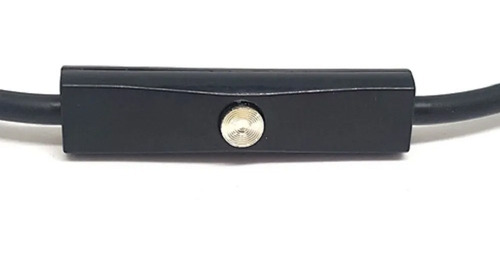 Imagen 3 de 4 de Cable Auxiliar 3,5mm Con Microfono 1mtr - Negro