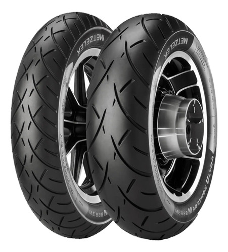 Par Pneu Harley Heritage Mt90b16 Mu85b16 Metzeler Me888