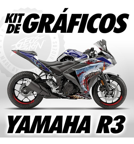 Stickers / Calcas Yamaha R3 15-18 Geosdesign