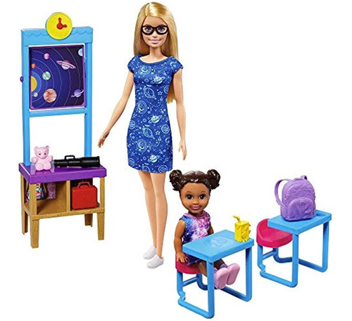 Barbie Space Discovery Dolls Y Science Classroom Playset Tea