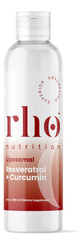 ¿curcumina Liposomal + Resveratrol De Rho Nutrition? ¿supl